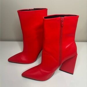 Azalea Wang Atica Chunky PU Bootie